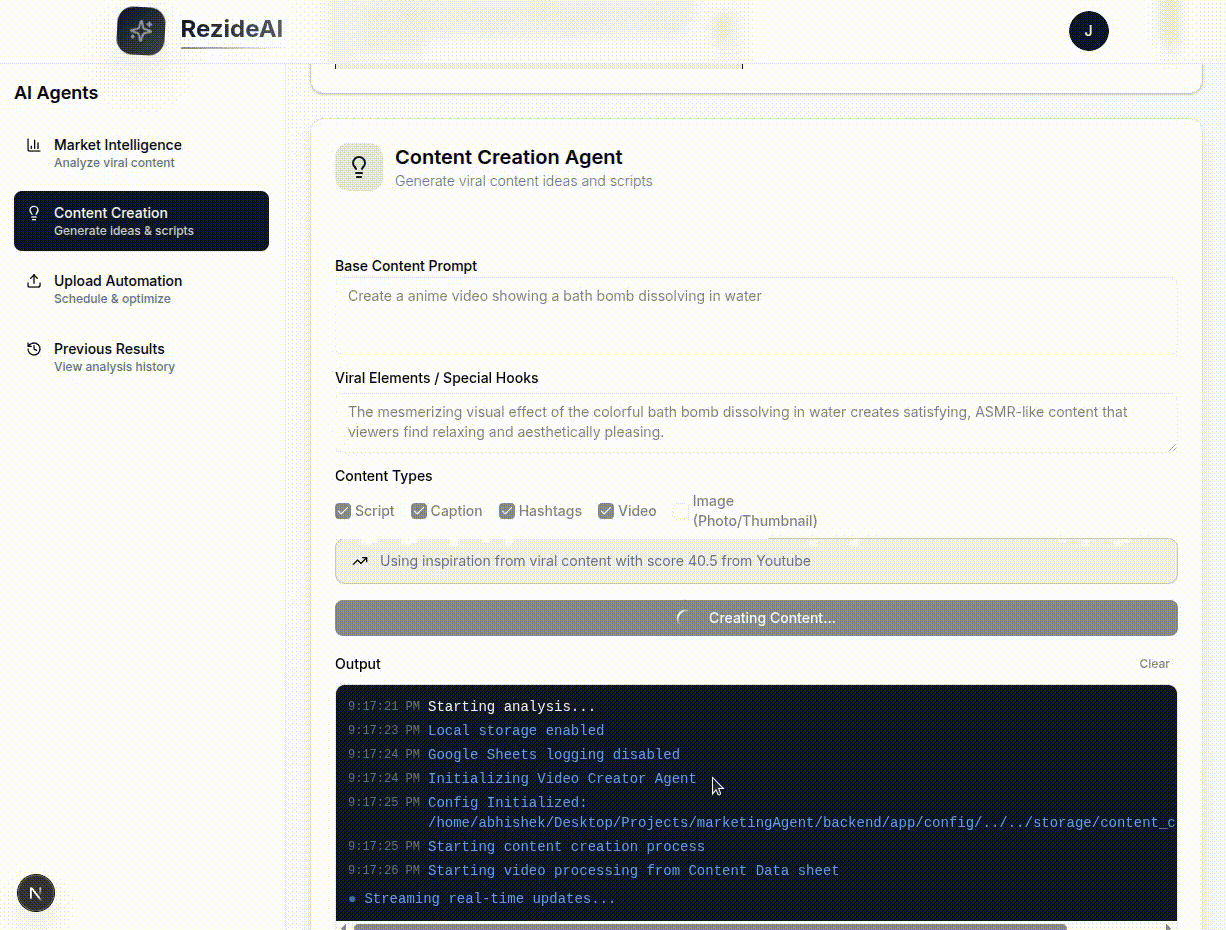 Marketing Agent Demo - See how our AI agents help creators achieve viral content